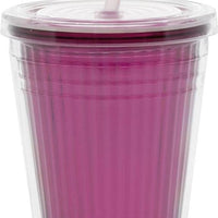 Quest Gimex Blackberry Tumbler with Waterproof Lid and Straw - Life's a breeze GB Ltd