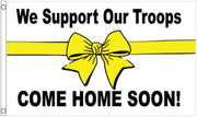 We support Our Troops White Background