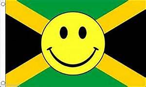 Smiley Face Flag.Jamaican Smiley face flag 5ft x 3ft