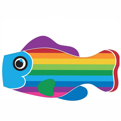 Life's a breeze Rainbow Stripe Fish Windsock - Life's a breeze GB Ltd