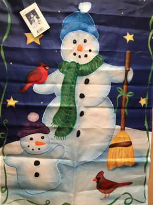 Snowman Banner Flag