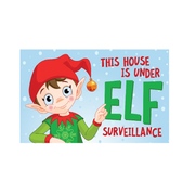 Christmas Flag Elf Surveillance Flag