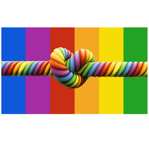 Rainbow Love Knot Flag - Life's a breeze GB Ltd