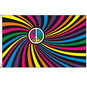 Rainbow Swirl Flag - Life's a breeze GB Ltd
