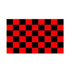 Red and Black Checkered Flag