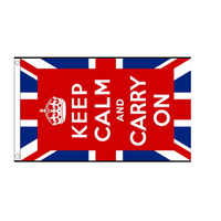 Keep Calm And Carry On. United Kingdom Flag - Life's a breeze GB Ltd