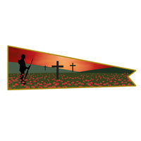 Lone Soldier banner. Remembrance Banner Flag