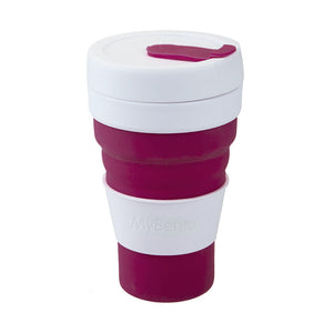 Pop Cup. Colapsible Maroon Pop Cup - Life's a breeze GB Ltd