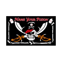 Name Your Poison Pirate Flag EX Display