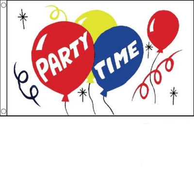 Party Time Celebration Flag - Life's a breeze GB Ltd