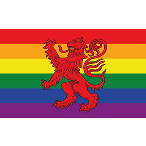 Rainbow Scotland Lion Flag - Life's a breeze GB Ltd