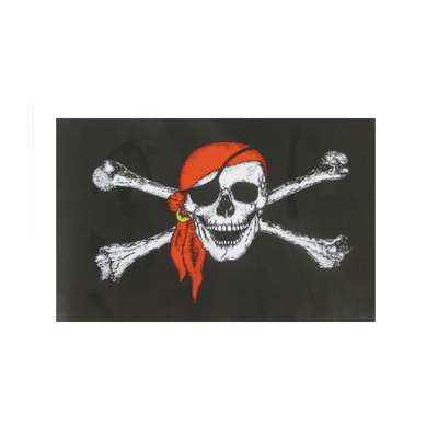 Skull With Scarf Flag. 3ft x 2ft - Life's a breeze GB Ltd